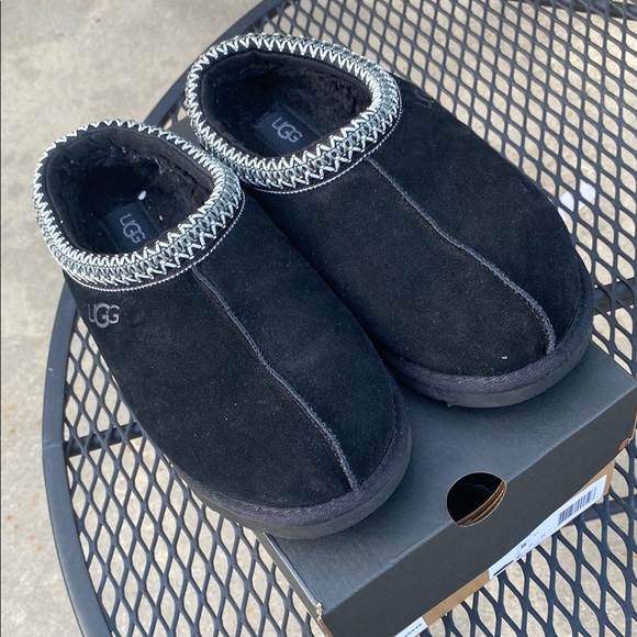 UGG Black Suede Slippers - Picture 5 of 5